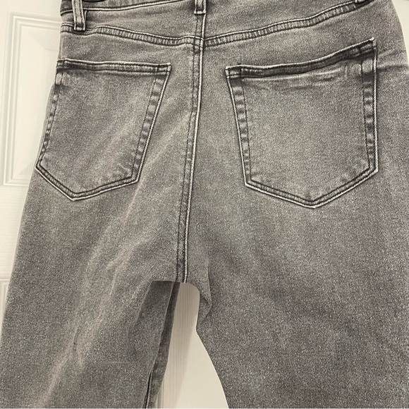 LOFT Button Front High Rise Ankle Length Skinny Jeans in Gray Size 26 - Picture 6 of 11